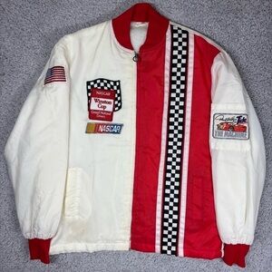 Vintage Great Lakes Jacket Mens Large Racing Nascar Winston Cup Patches USA MADE